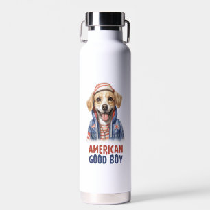 American GoodBoy Dog US Jacket im Juli Trinkflasche