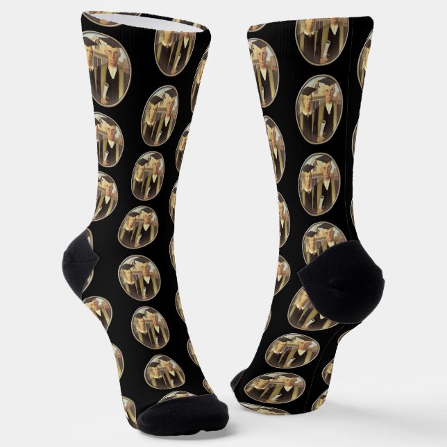American Gothic Abschluss Socken (Gewinkelt)