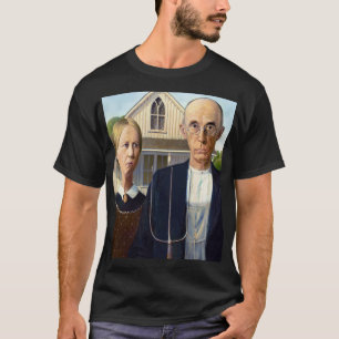 American Gothic Classic Painting Grant Wood T-Shirt