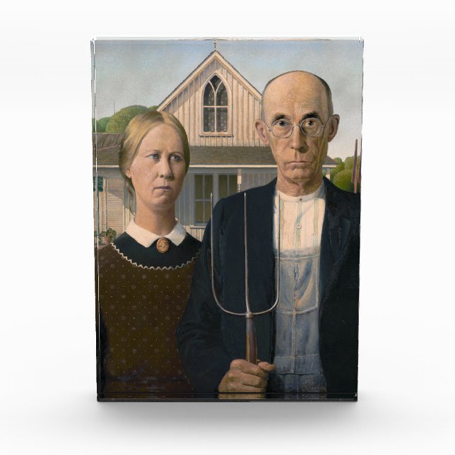 American Gothic: Country Life Poor Rural Bauer Fotoblock (Vorderseite)