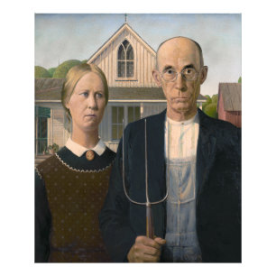 American Gothic: Country Life Poor Rural Bauer Fotodruck