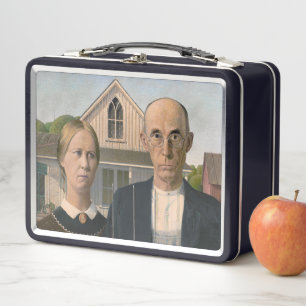 American Gothic: Country Life Poor Rural Bauer Metall Brotdose
