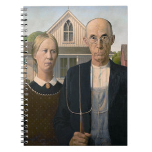 American Gothic: Country Life Poor Rural Bauer Notizblock