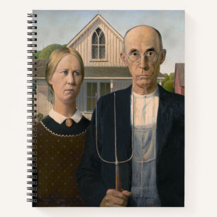 American Gothic: Country Life Poor Rural Bauer Notizbuch