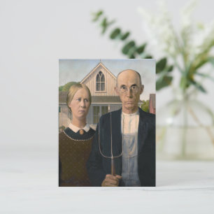 American Gothic: Country Life Poor Rural Bauer Postkarte