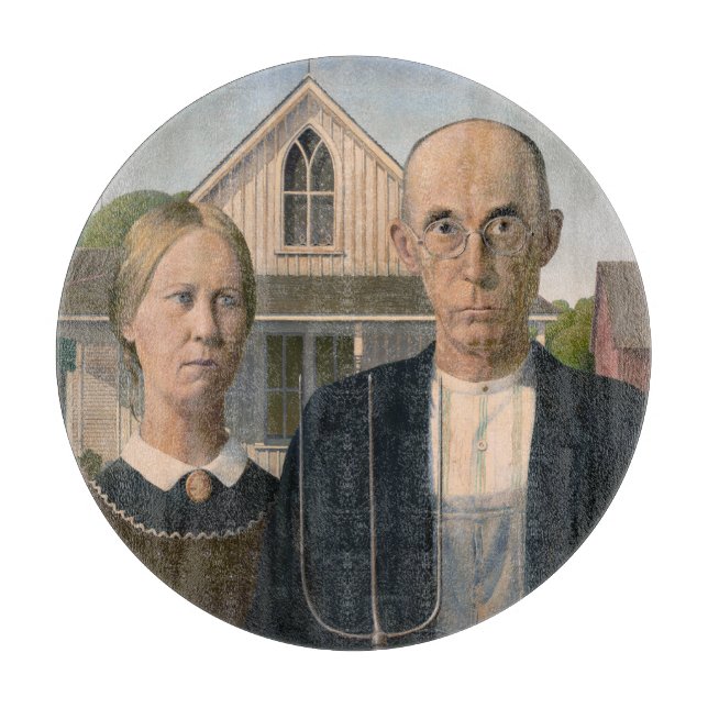 American Gothic: Country Life Poor Rural Bauer Schneidebrett (Vorderseite)