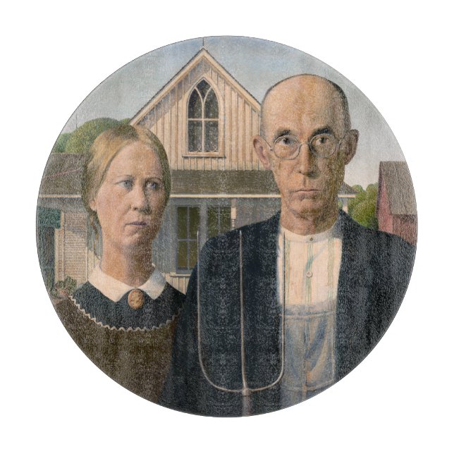 American Gothic: Country Life Poor Rural Bauer Schneidebrett (Vorderseite)