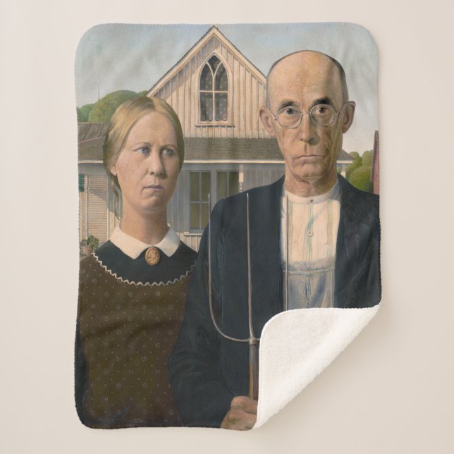 American Gothic: Country Life Poor Rural Bauer Sherpadecke (Vorderseite)