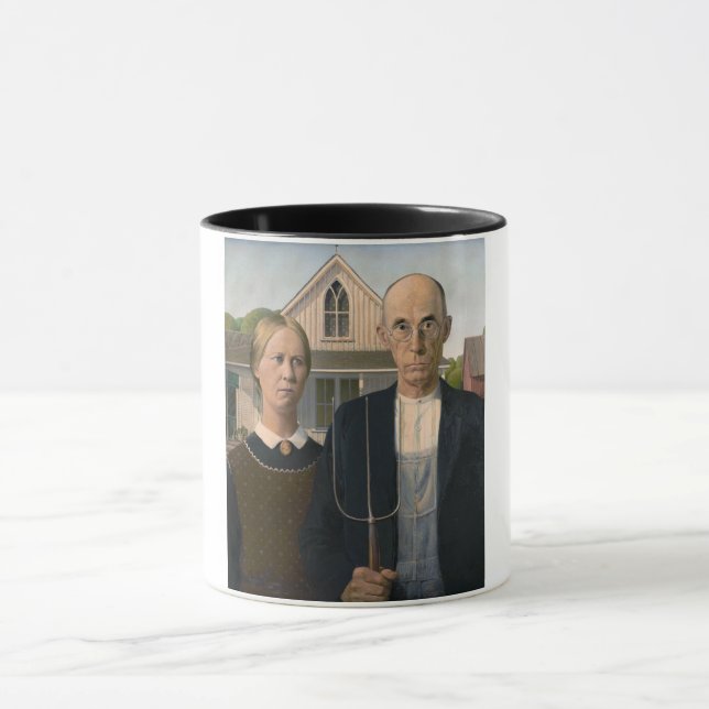 American Gothic: Country Life Poor Rural Bauer Tasse (Zentrum)