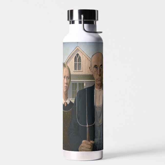 American Gothic: Country Life Poor Rural Bauer Trinkflasche (Links)