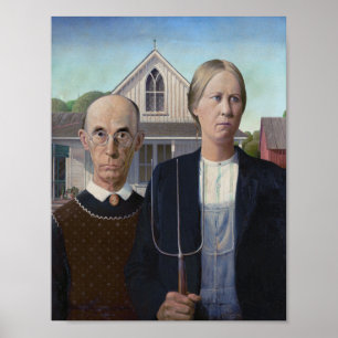 American Gothic - Cross-Dressing Poster