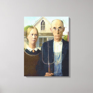 American Gothic Fine Art Oil Painting Leinwanddruck