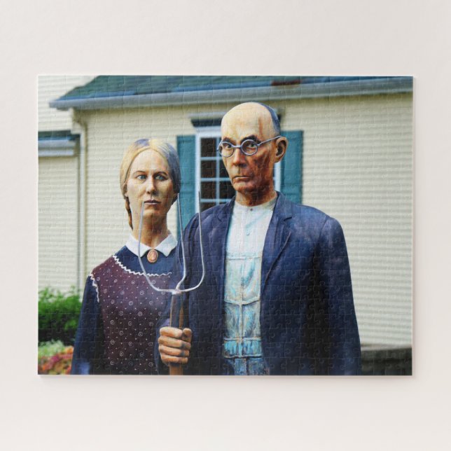 American Gothic Front Jigsaw Puzzle (Horizontal)