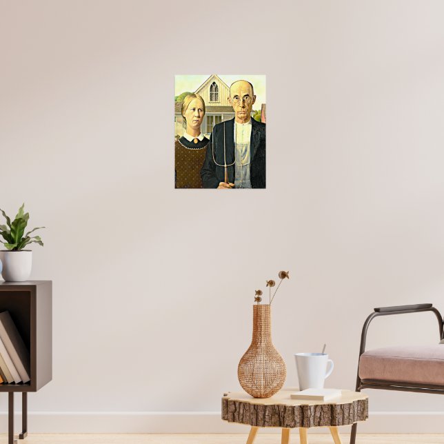 American Gothic, Gemälde, Poster (Wohnzimmer 3)