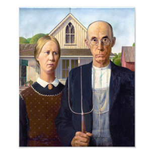 American Gothic Grant Wood Fotodruck