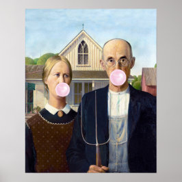 American Gothic Grant Wood Poster