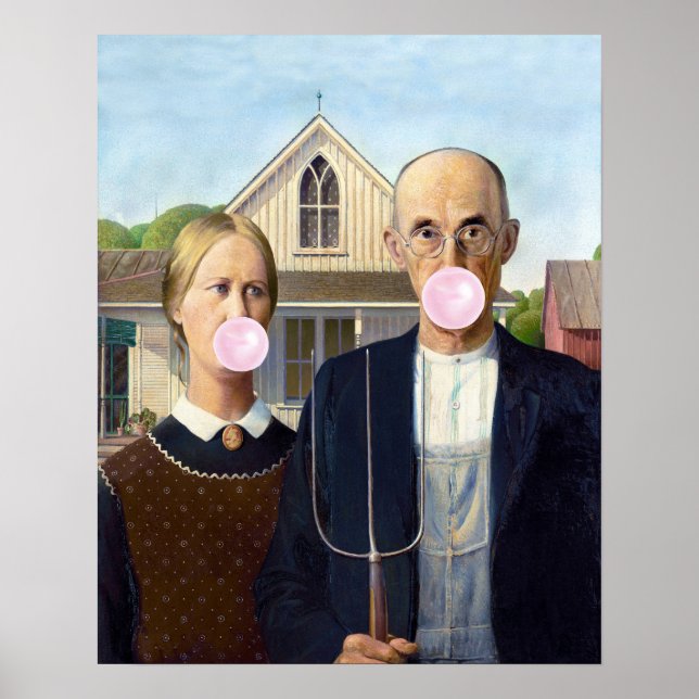American Gothic Grant Wood Poster (Vorne)