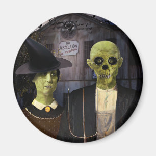 American Gothic Halloween Magnet