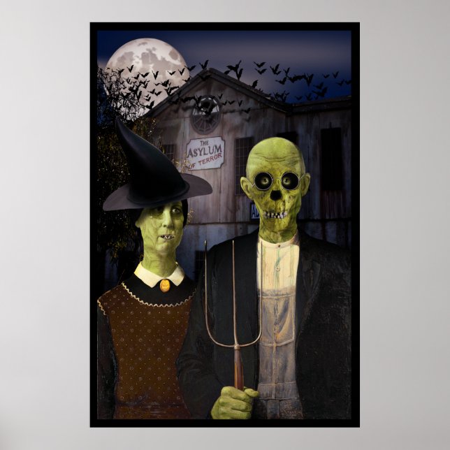 American Gothic Halloween Poster (Vorne)