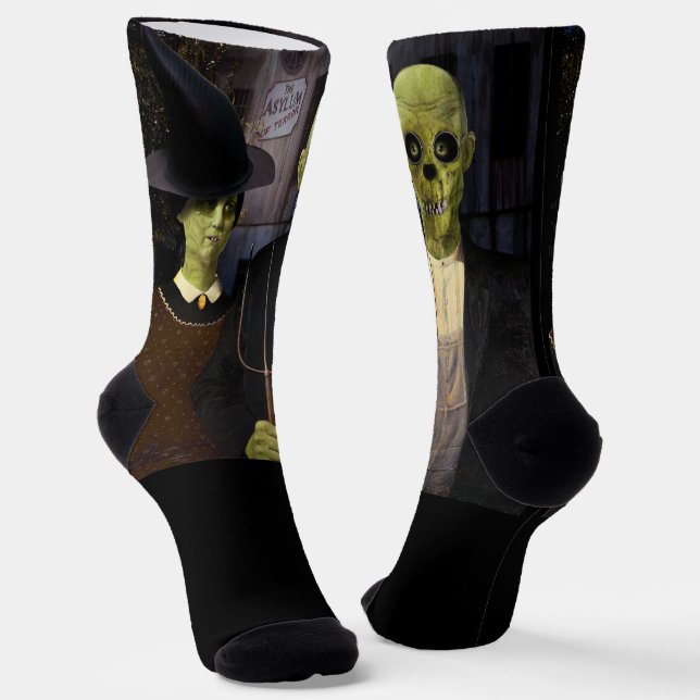 American Gothic Halloween Socken (Gewinkelt)