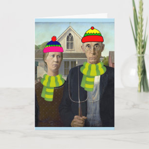 AMERICAN GOTHIC HOCHZEITSKARTEN ZUM GRATULIEREN KARTE