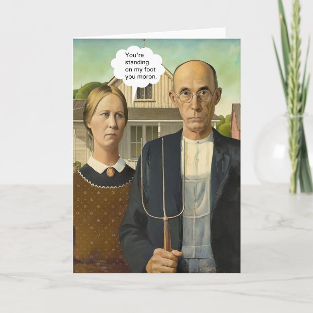 American Gothic  Karte (Vorderseite)