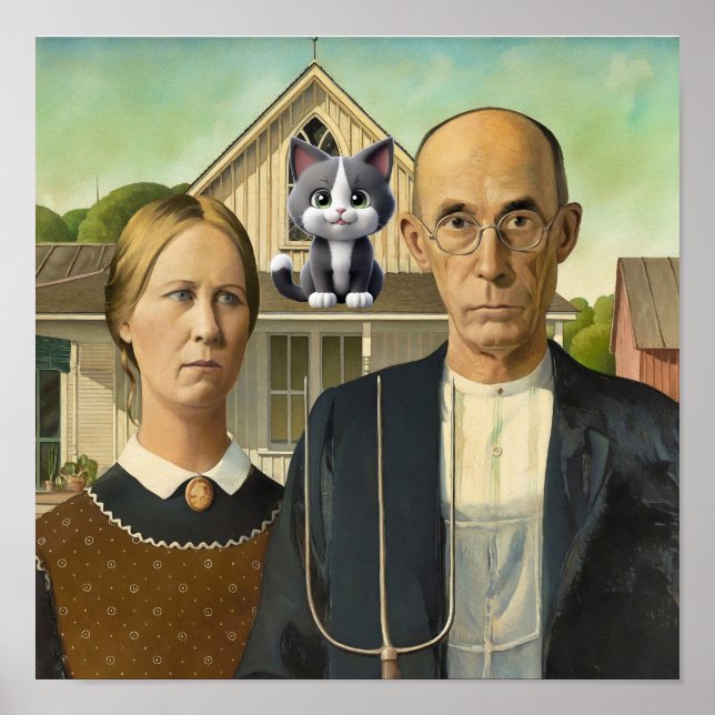 American Gothic —Kunst Poster (Vorne)