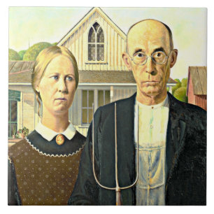 American Gothic, Kunstmalerei Fliese