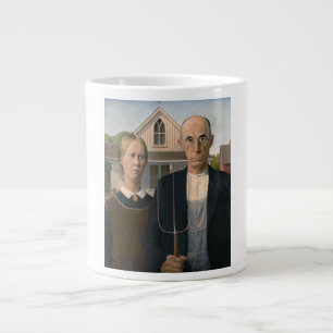 American Gothic: Ländliches Leben Armer ländlicher Jumbo-Tasse