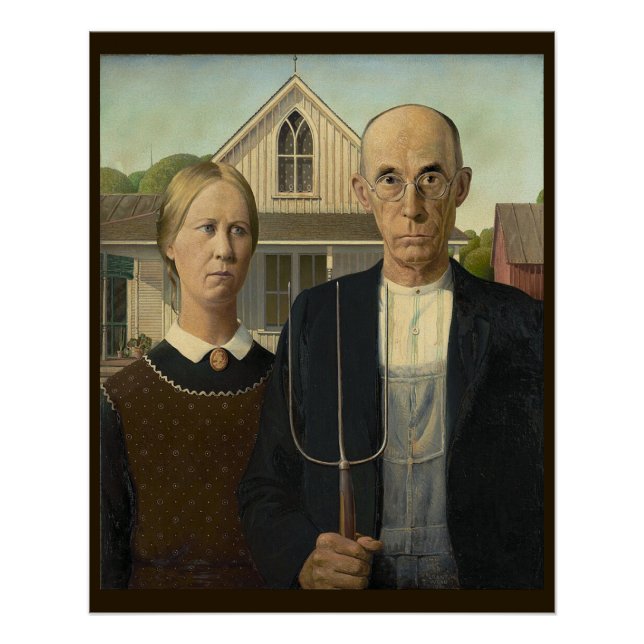 American Gothic Poster (Vorderseite)