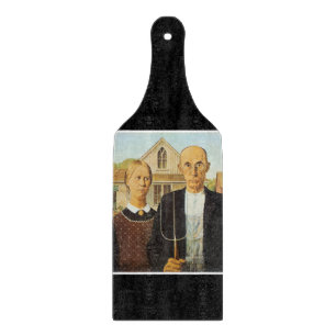 American Gothic von Grant Wood, Reproduktionskunst Schneidebrett