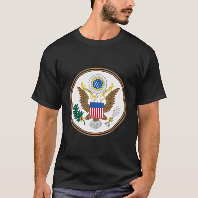 American Great Siegel E Pluribus Unum United Staat T-Shirt (Vorderseite)