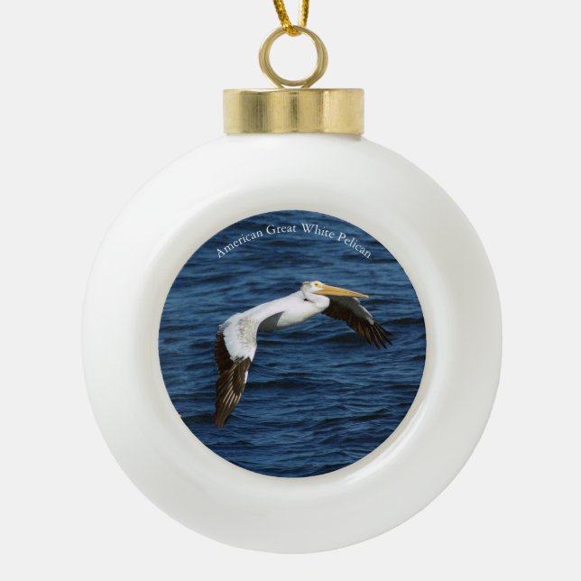 American Great White Pelican Ornament (Vorderseite)