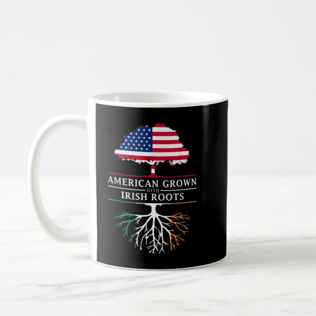 American Groots with Irish Roots - Irland Kaffeetasse (Links)
