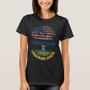 American Ground Ukrainian Roots USA Flag Venezuela T-Shirt