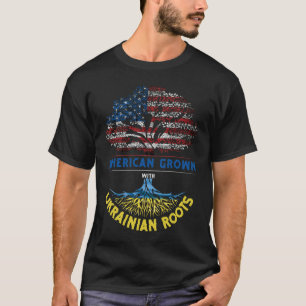 American Ground Ukrainian Roots USA Flag Venezuela T-Shirt
