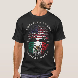 American Grove Mexican Roots MEXICO Flag T-Shirt