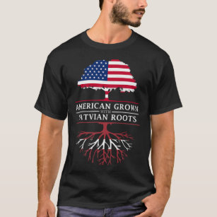American Grow mit Lettisch Roots Lettland Premium T-Shirt