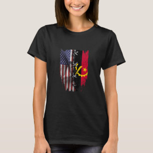 American Grown Angolan Roots USA angolanische Flag T-Shirt