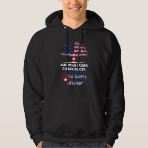 American Grown Cuban Roots USA Kuba Herkunft Hoodie
