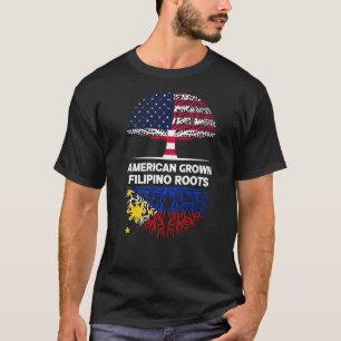 American Grown Filipino Roots USA Philippinen Ance T-Shirt