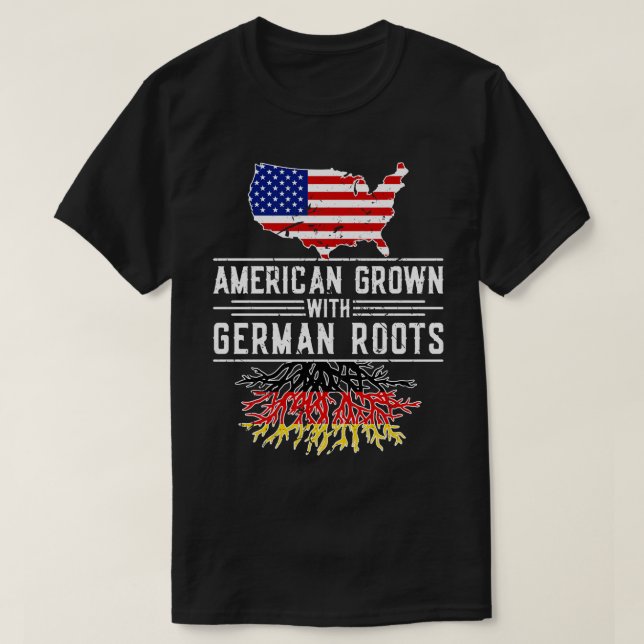 American Grown German Roots Prix Deutschland T-Shirt (Design vorne)