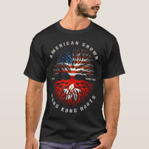 American Grown Hong Kong Roots Flagge Hongkong T-Shirt