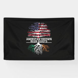 American Grown Irish Roots Flag Ireland ST. PATRIC Banner