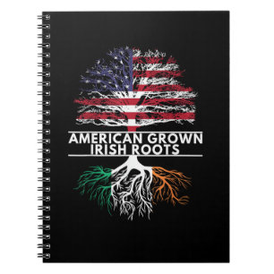 American Grown Irish Roots Flag Ireland ST. PATRIC Notizblock