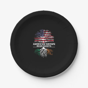 American Grown Irish Roots Flag Ireland ST. PATRIC Pappteller