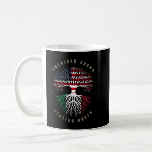 American Grown Italian Roots Italy Flag Swea Kaffeetasse