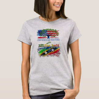 American Grown - Kittitian Roots Womens T-Shirt