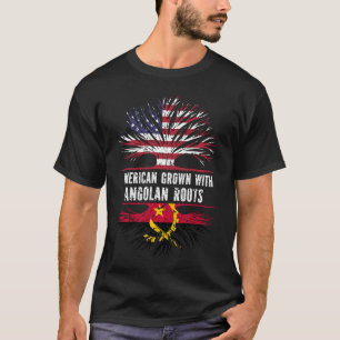 American Grown mit angolan Roots USA Flag T-Shirt