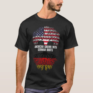 American Grown mit deutscher Roots USA Flag T-Shirt
